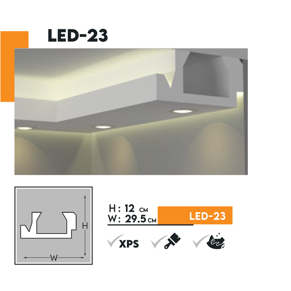 Dekopol LED Plaster Molding Models 2-46