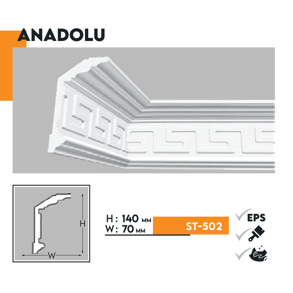 Dekopol Patterned Plaster Molding Models 2.2-03