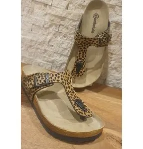 Pantofole Leopard thong sandals