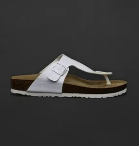 Pantofole Cork Sole Unisex White Sandals