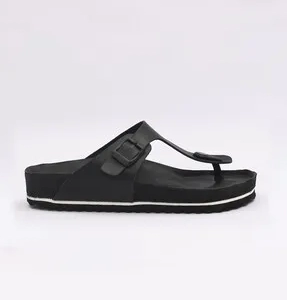 Pantofole Black Women's Flip-Flops with sporty design