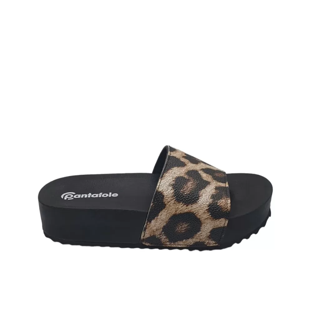 Pantofole Leopard High Sandals